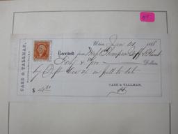 Case & Tallman 40 Dollar Receipt 1868