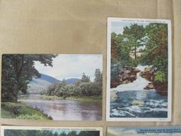 Four Pennsylvania postcards, including Moutain Scenery?.leading to Emporium, Lock Haven and