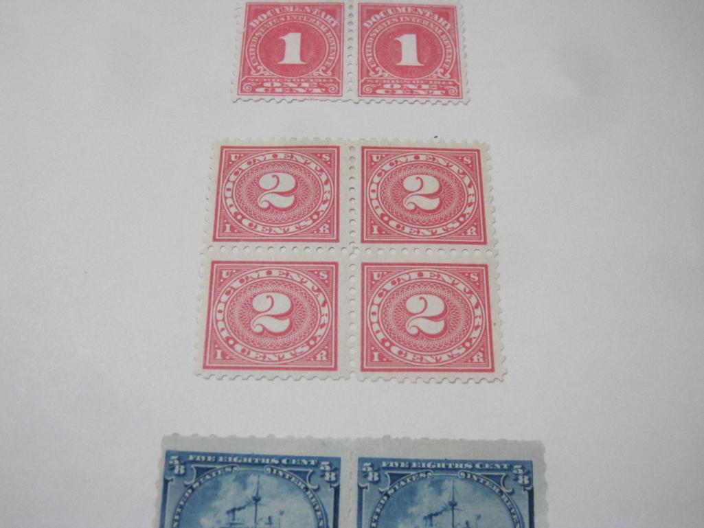 US 1 Cent , 5/8 Cent , 1/4 Cent Stamps