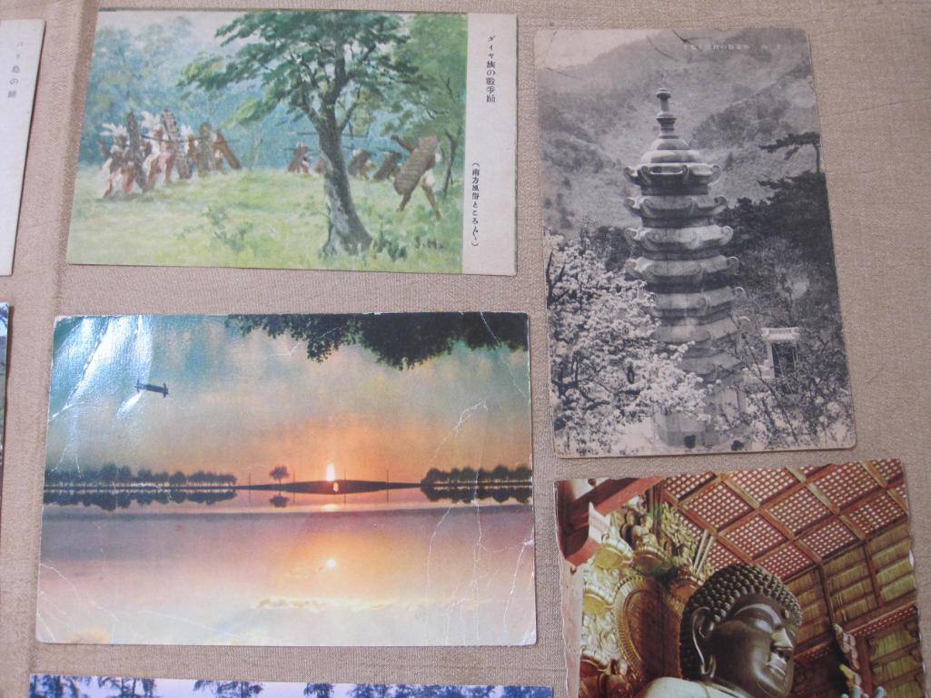 Lot of 14 Vintage Asian Postcards from Bangkok, Taipei and more