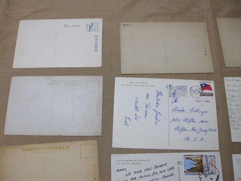 Lot of 14 Vintage Asian Postcards from Bangkok, Taipei and more