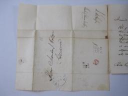 Five 1800s Postmarked Envelopes and Correspondence