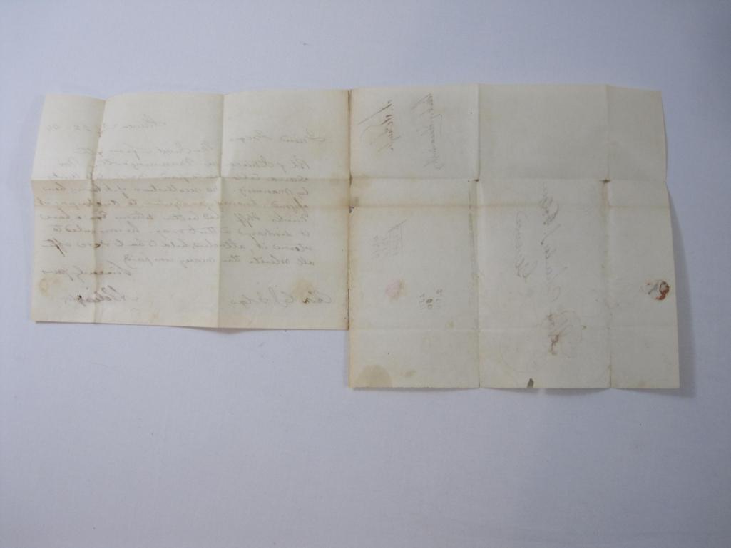 Five 1800s Postmarked Envelopes and Correspondence