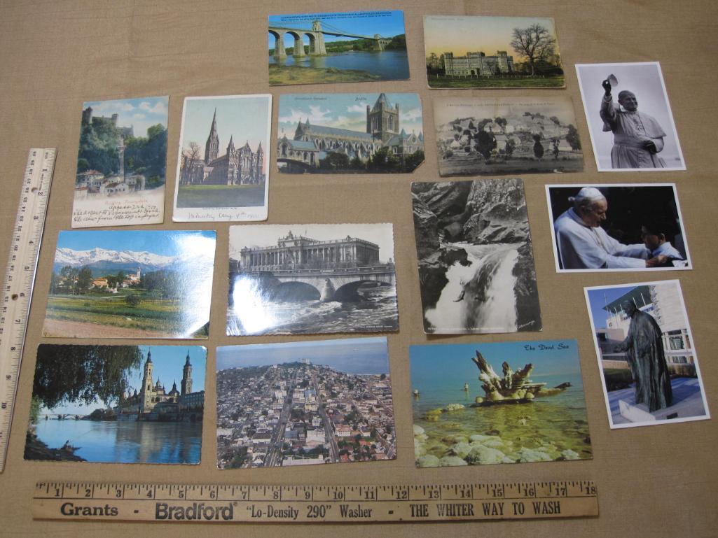 Lot of 15 Vintage Postcards from Liberia, Pope John Paul II and more