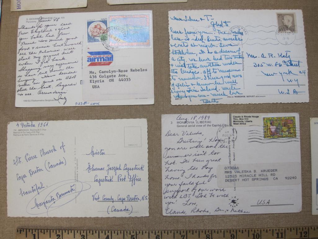 Lot of 15 Vintage Postcards from Liberia, Pope John Paul II and more