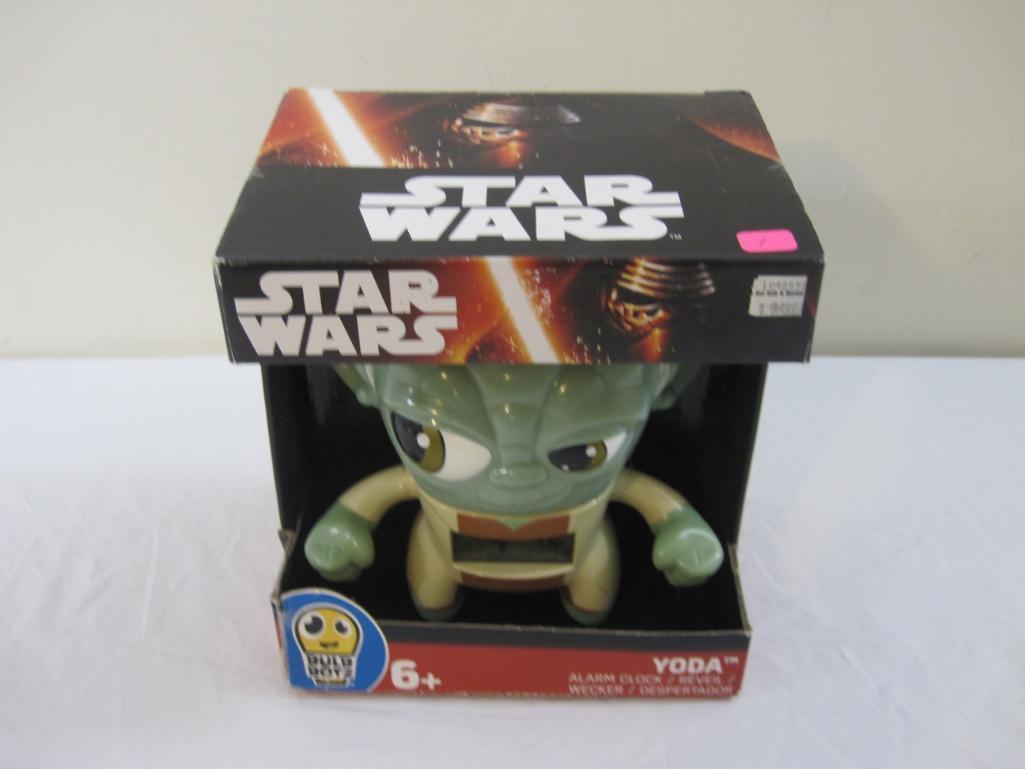 Star Wars Yoda Alarm Clock, in original box, 1 lb 2 oz