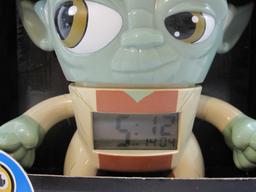 Star Wars Yoda Alarm Clock, in original box, 1 lb 2 oz