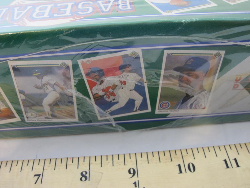 SEALED Upper Deck Baseball 1990 Complete Set with 3-D Team Logo Holograms and Baseball Cards, 4 lbs