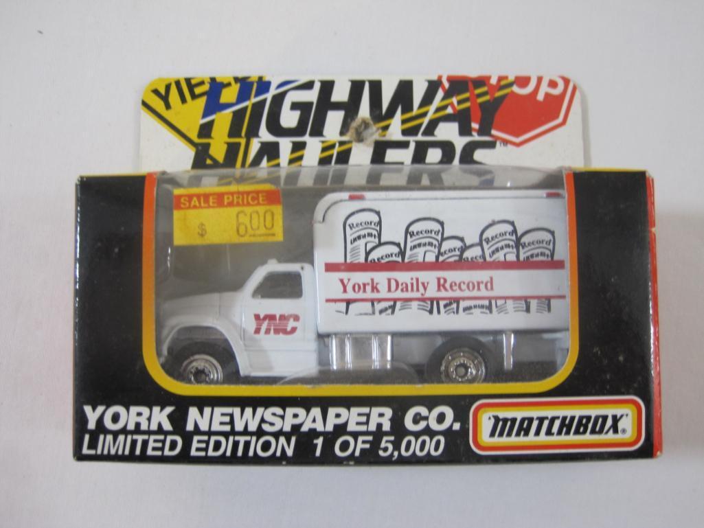 Classic Metal Works Roadway Express Inc Mini Metals, and Matchbox York Newspaper Limited Edition