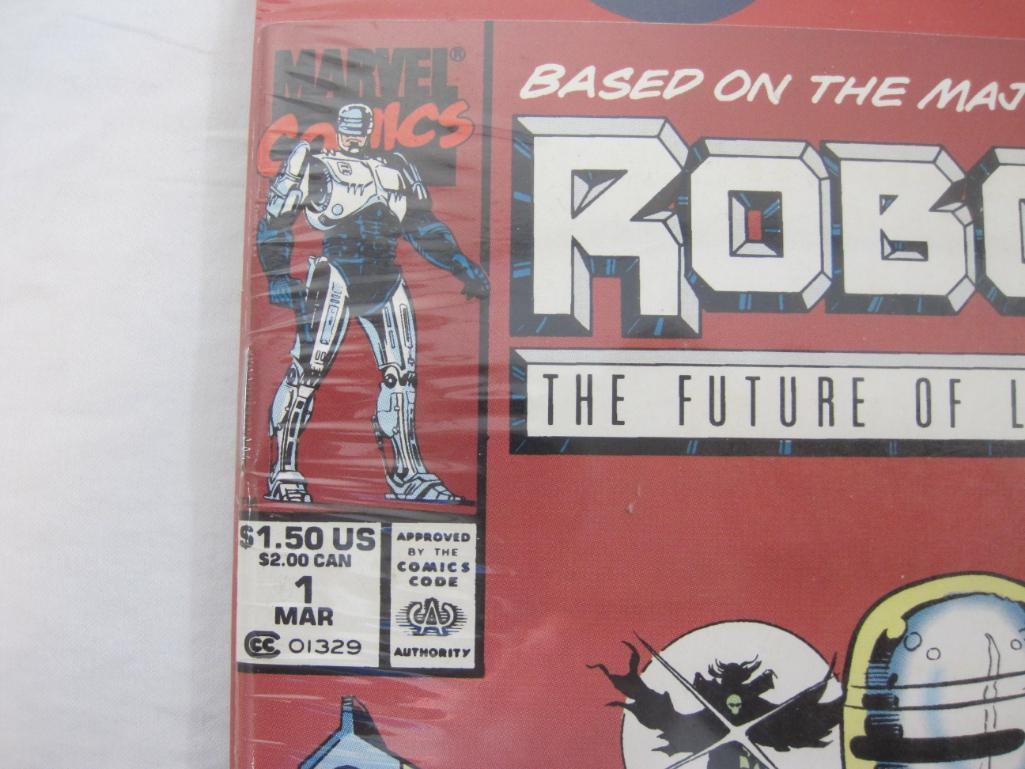 SEALED Pack of 3 Robocop Comic Books Nos. 1-3, Marvel Comics, 6 oz