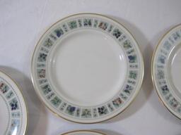 Set of 5 Royal Doulton Tapestry Fine China Plates including 4 Bread Plates (6.5" diameter), and 1