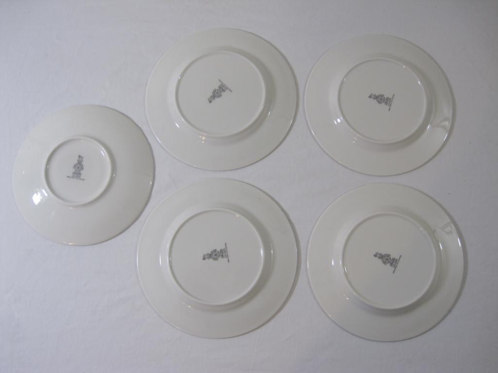 Set of 5 Royal Doulton Tapestry Fine China Plates including 4 Bread Plates (6.5" diameter), and 1