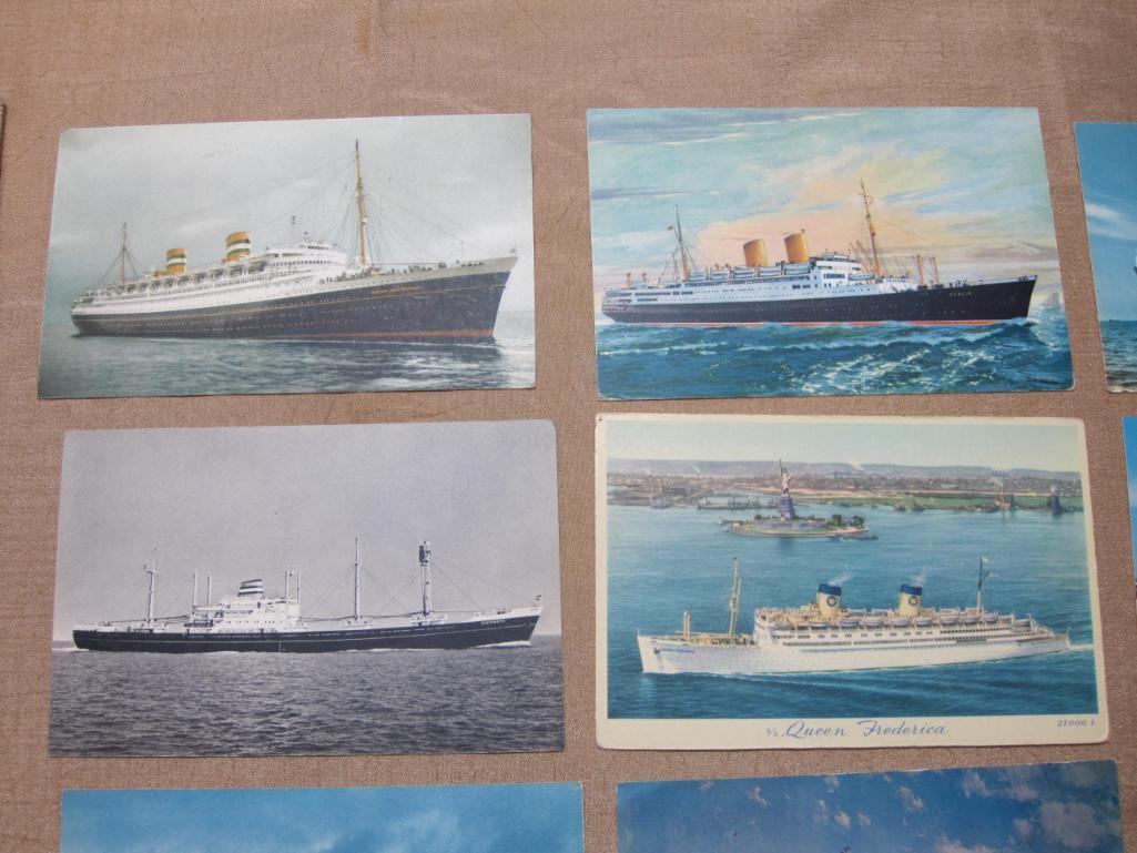 Ship Post Cards including the S.S Argentina and S.S Atlantic