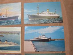 Ship Post Cards including the S.S Argentina and S.S Atlantic