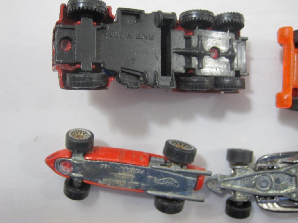 7 Miniature Cars from Hot Wheels and more including SWAT car and others