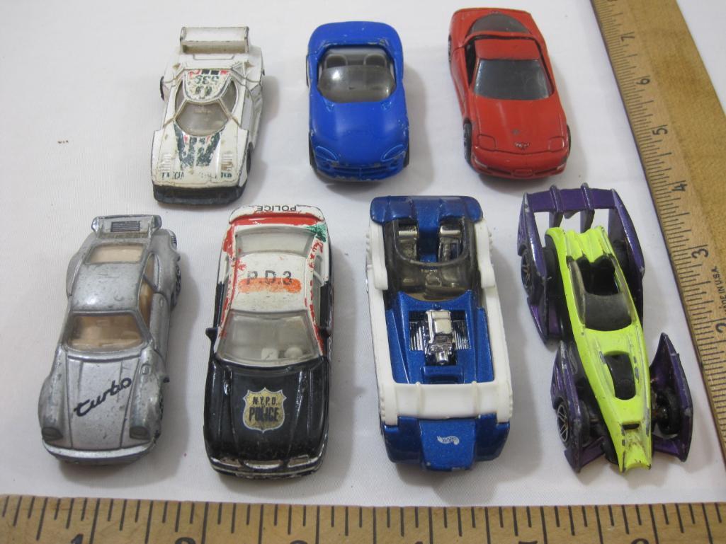 Lot of 7 Miniature Cars from Lancia, Hot Wheels, Matchbox and more