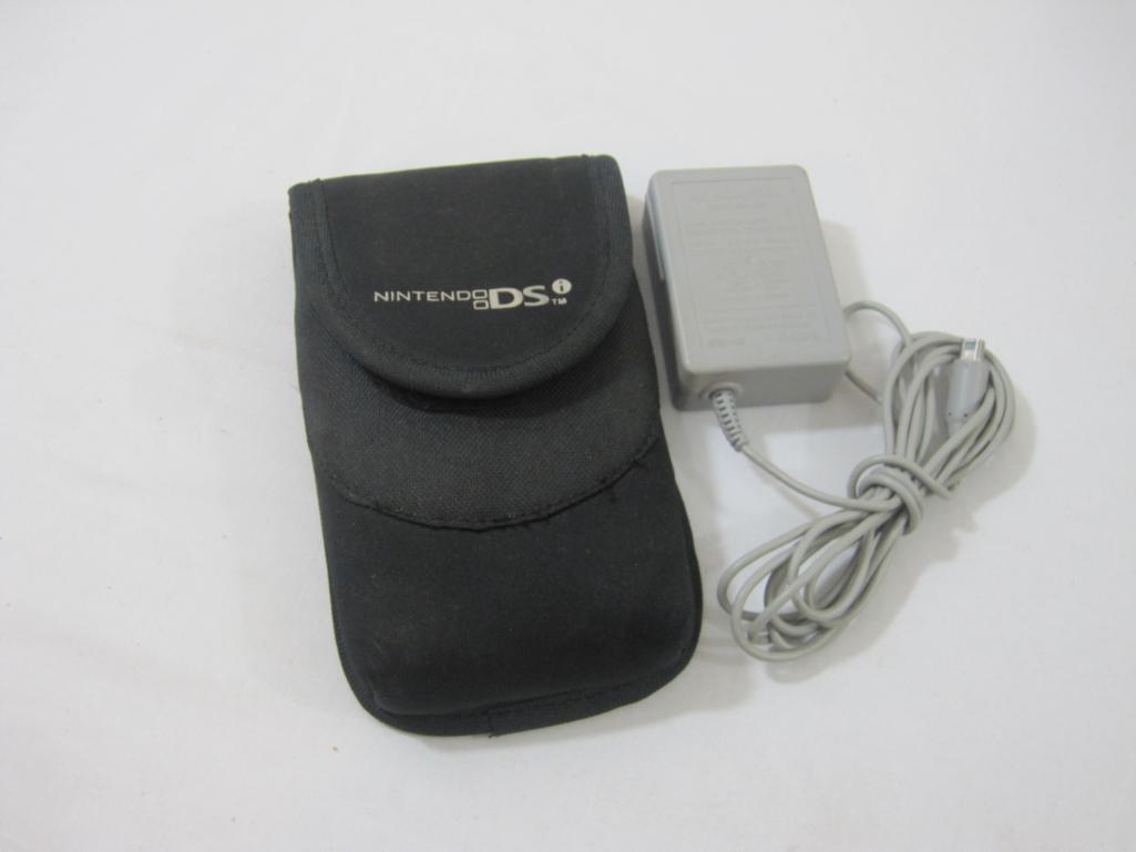 Nintendo DS Game System, Charger and Case, system works properly and has been reset, screen has some