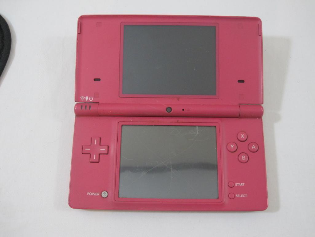 Nintendo DS Game System, Charger and Case, system works properly and has been reset, screen has some