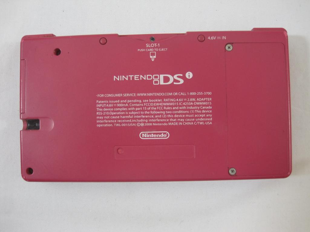 Nintendo DS Game System, Charger and Case, system works properly and has been reset, screen has some