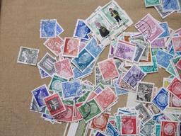 Lot of mostly canceled stamps from the German Democratic Republic