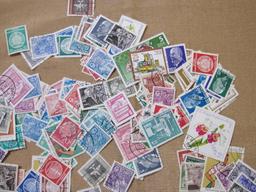 Lot of mostly canceled stamps from the German Democratic Republic