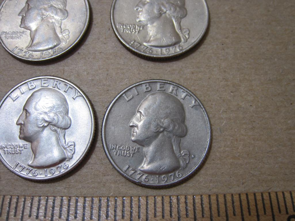 Twelve US 1976 1776-1976 Bicentenial Quarters