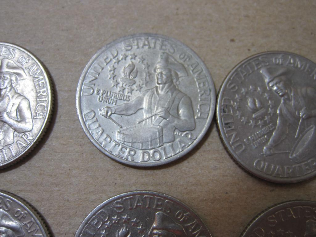 Twelve US 1976 1776-1976 Bicentenial Quarters