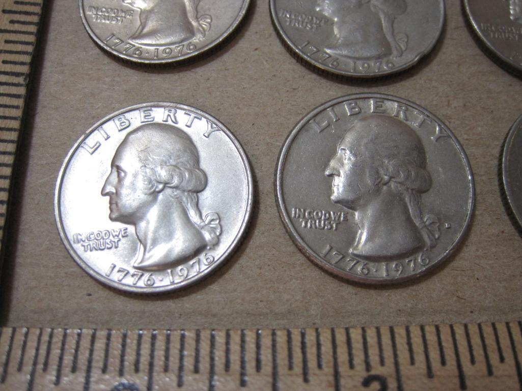 Twelve US 1976 1776-1976 Bicentenial Quarters