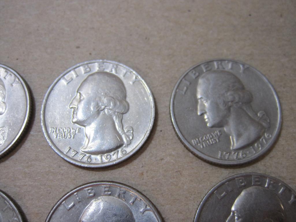 Twelve US 1976 1776-1976 Bicentenial Quarters