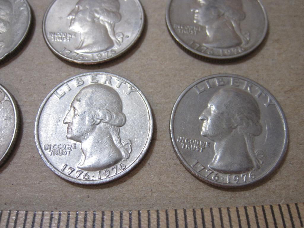 Twelve US 1976 1776-1976 Bicentenial Quarters