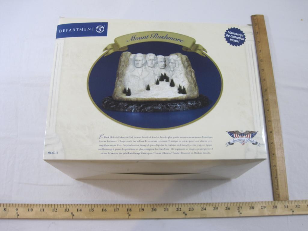 Department 56 Mount Rushmore, American Pride Collection, in original box, 9 lbs 2 oz