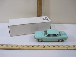 1961 4 Door Aqua Chevrolet Corvair Promo Model Car, 8 oz