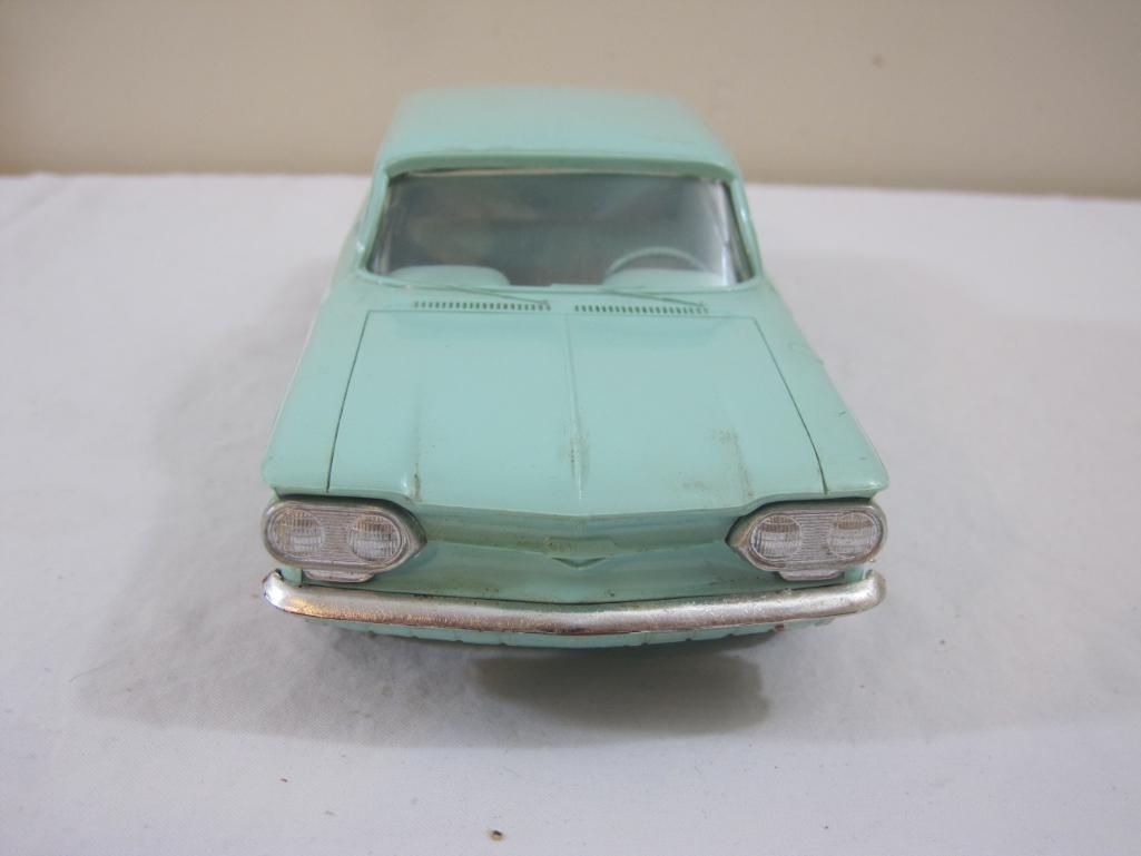 1961 4 Door Aqua Chevrolet Corvair Promo Model Car, 8 oz