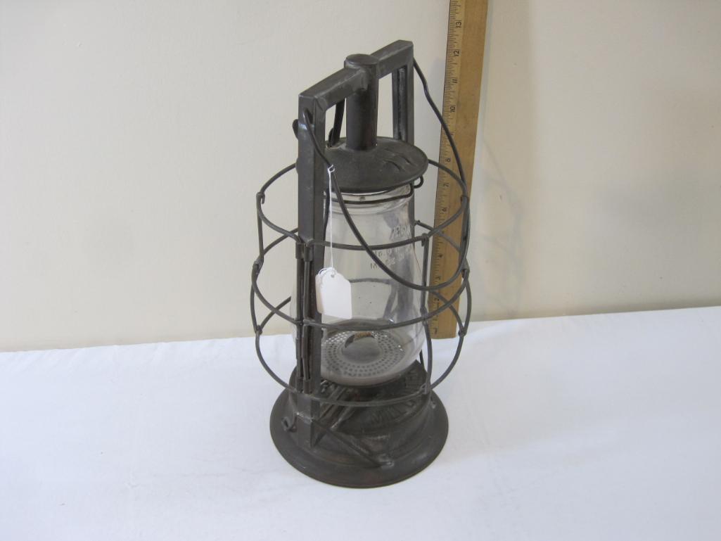 Dietz Mill Kerosene Lantern with Rayo No. 0 Hot Blast Clear Globe, see pictures for condition, 2 lbs