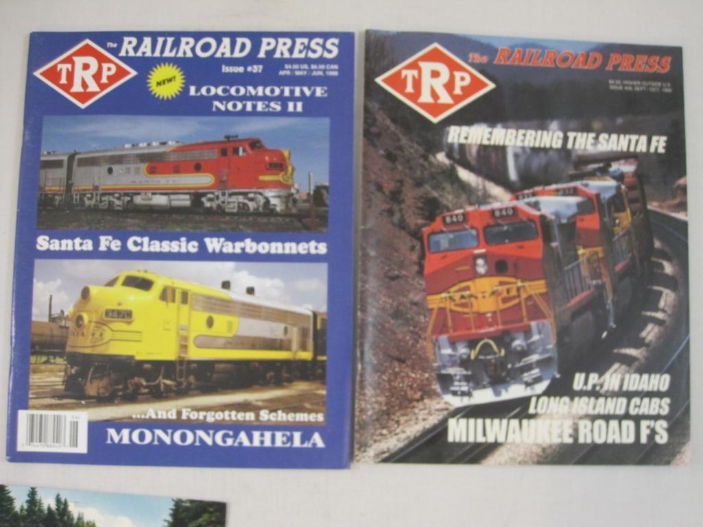 Lot of Assorted Railroad Books and Magazines including Freight Train Cars, Rail Classics Volume 21