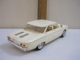 1960 Chevrolet Corvair 4-Door Sedan Promo Model Car, white with white interior, 4 oz