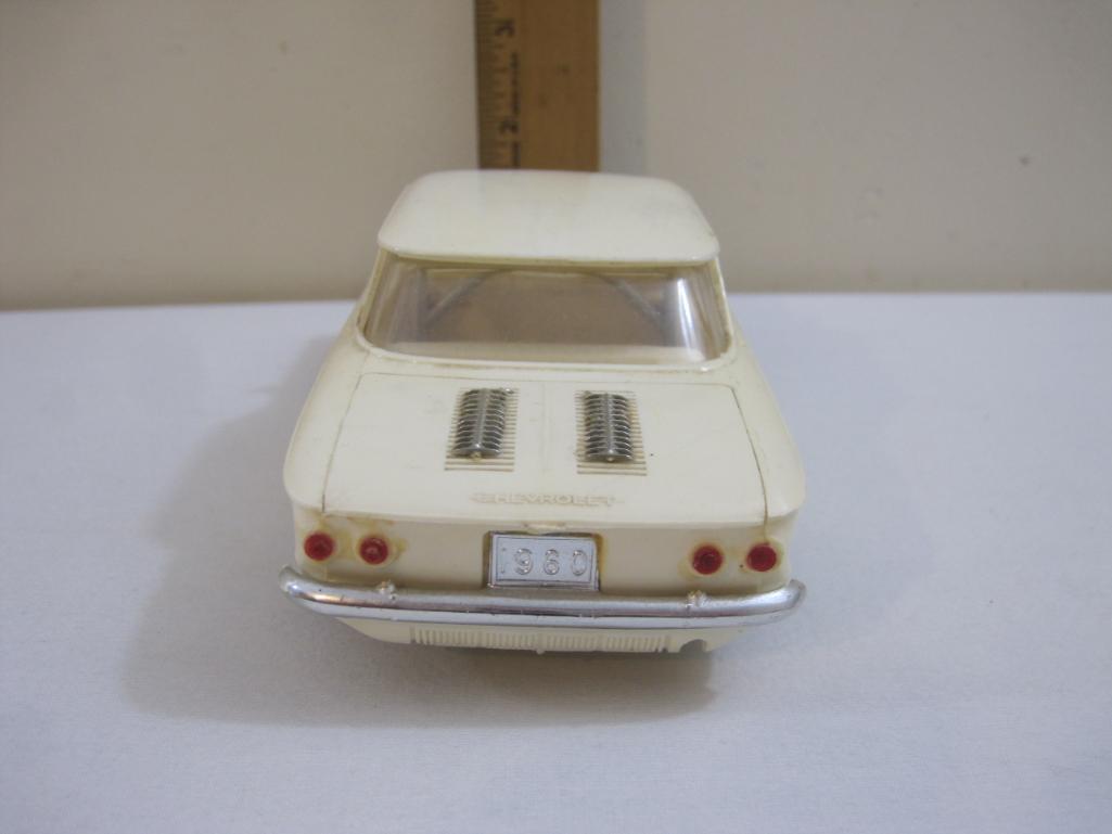 1960 Chevrolet Corvair 4-Door Sedan Promo Model Car, white with white interior, 4 oz