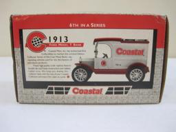 Coastal 1913 Ford Model T Die-Cast Metal Bank, 6th in a Series, ERTL Collectibles 1998, in original