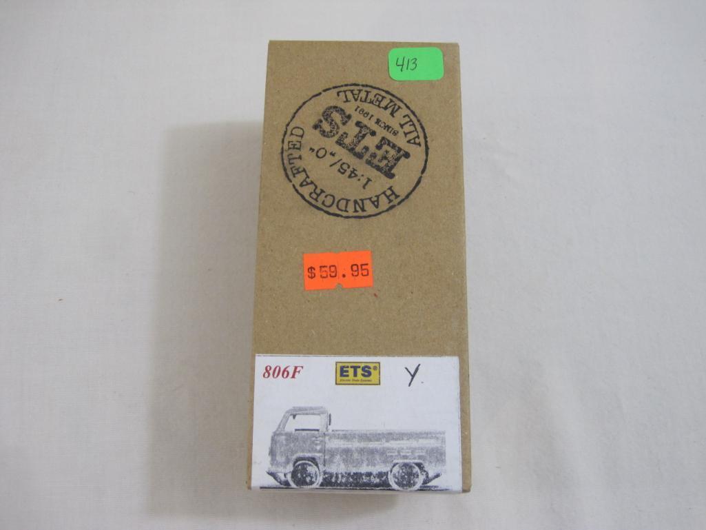 ETS O Scale Yellow Truck Service Car, Electric Train Systems, 1:45/O Scale, all metal, in original