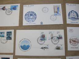 Nine First Day covers, including four Australian (with a variety of Australian Antarctic Territory