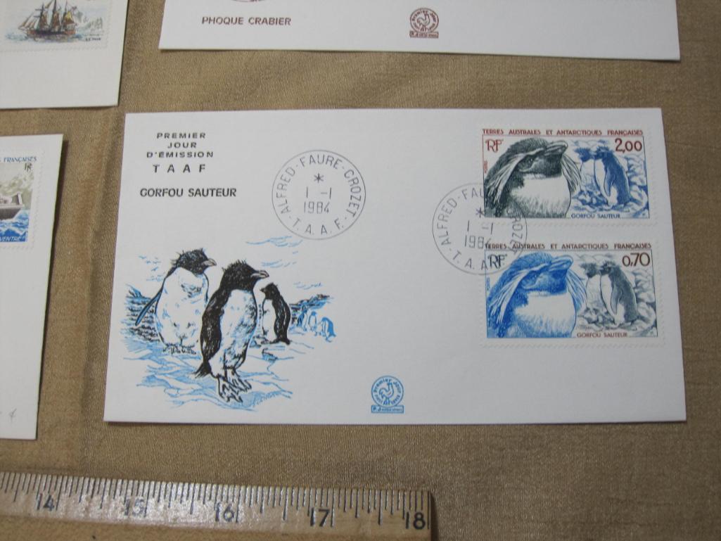 Nine First Day covers, including four Australian (with a variety of Australian Antarctic Territory