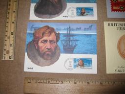 Batch of correspondence, including 2 First Day of Issue North Pole exploration postcards, two