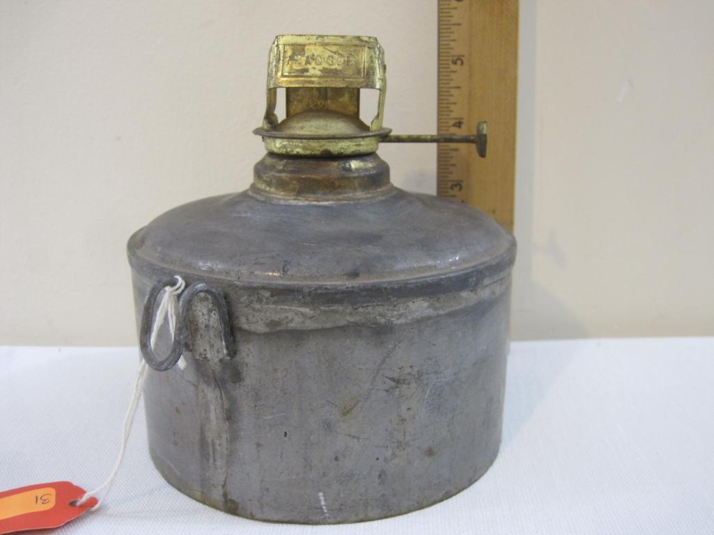 Vintage Oil Lantern with Badger wick holder, 11 oz