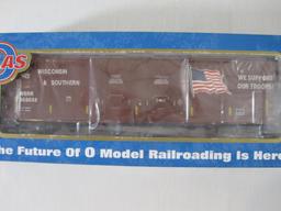 53' Evans Box Car W&S (Wisconsin & Southern) We Support Our Troops #503052 (3 Rail), Item #3001302A,