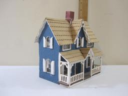 Victorian Style House for Train Displays, thin wood and cardboard construction, 8 oz