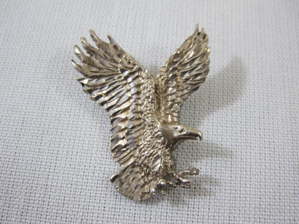 Sterling Silver Eagle Pendant, 12.3 g