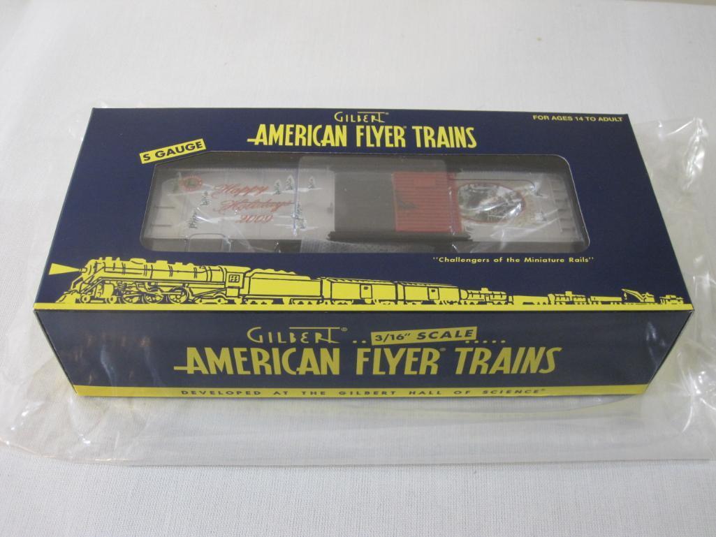 American Flyer Trains 2009 American Flyer Holiday Boxcar 6-48376, S Gauge, The AC Gilbert Co, new in