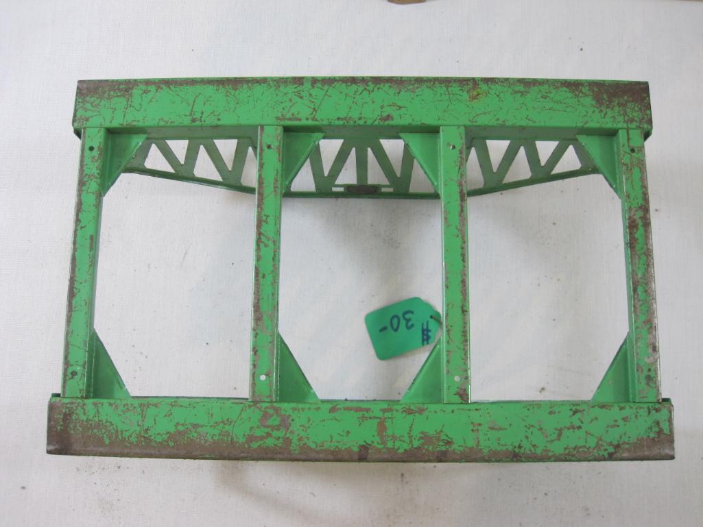 Lionel Pre-War Metal Green Railroad Bridge, standard gauge, 2 lbs