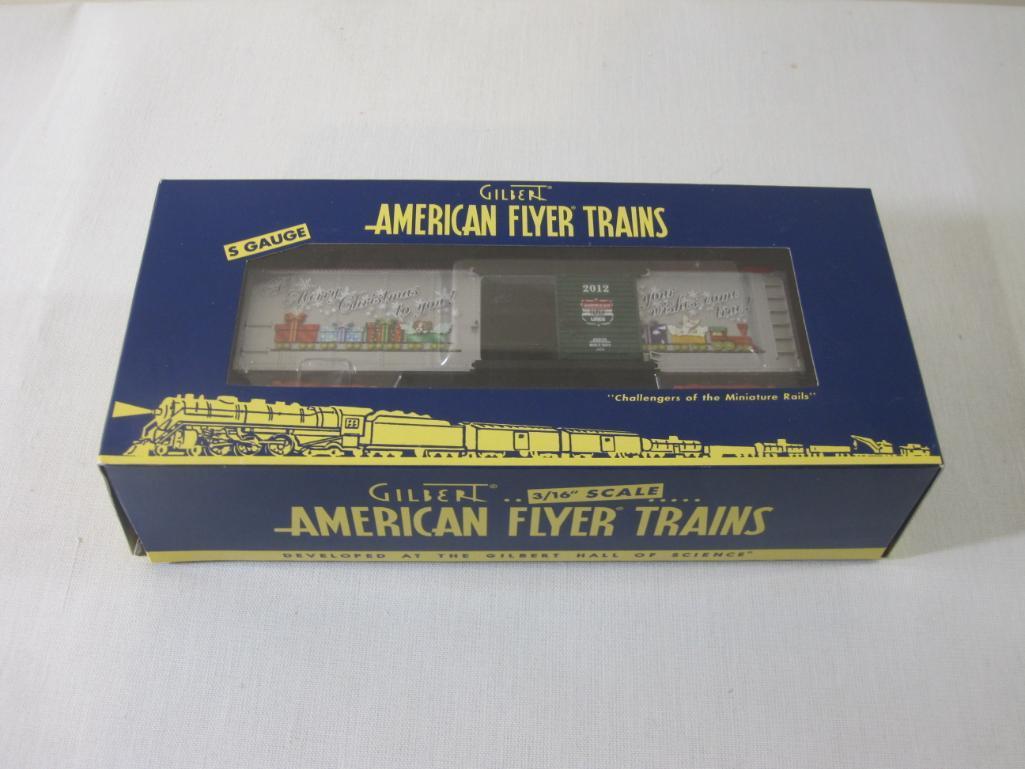 American Flyer Trains American Flyer 2012 Holiday Boxcar 6-48825, S Gauge, The AC Gilbert Co, new in