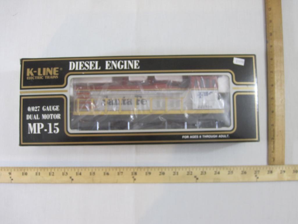 Santa Fe MP-15 Dual Motor Diesel Engine, O/O27 Gauge, K-221304, K-Line Electric Trains, new in box,